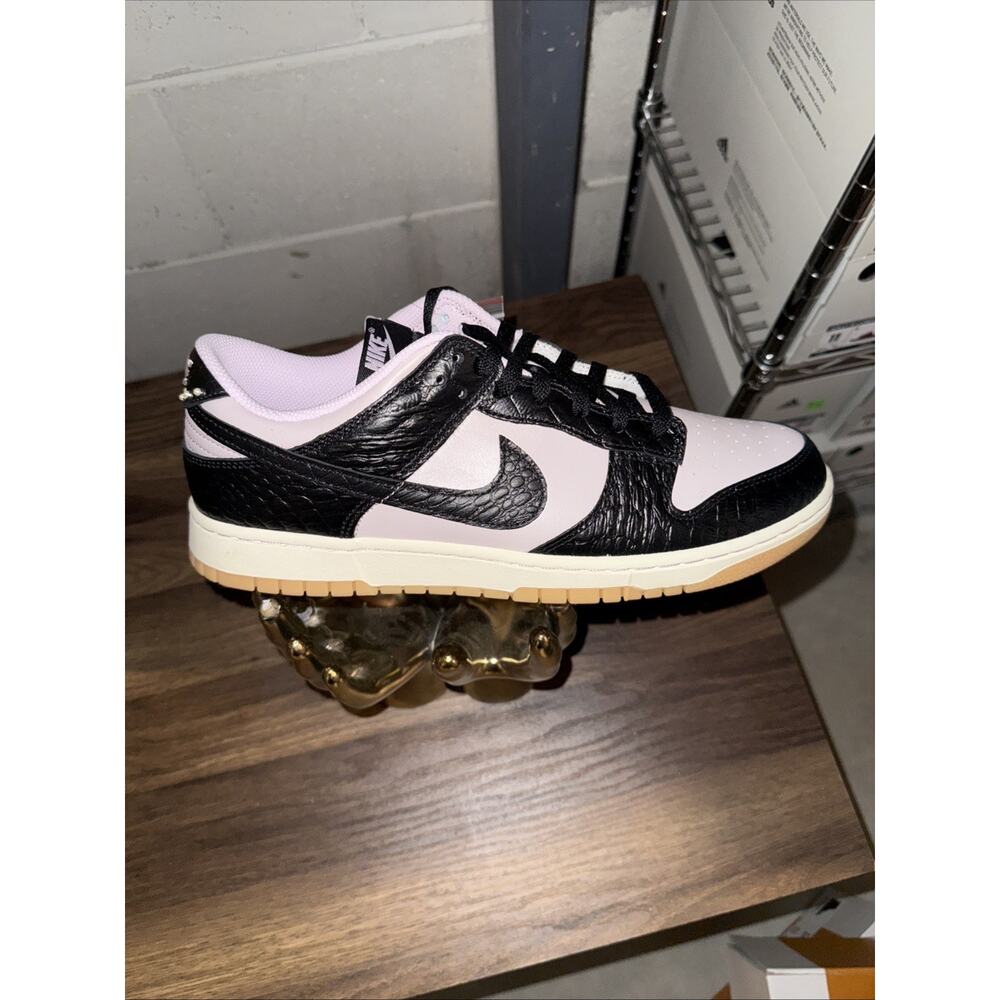 Nike Dunk Low Retro Pink Foam Black Mens Size 11 Athletic Leather Shoes Sneakers